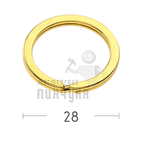 КОЛЬЦО ЗОЛОТО 28D ПЛОСКОЕ  - Чертеж