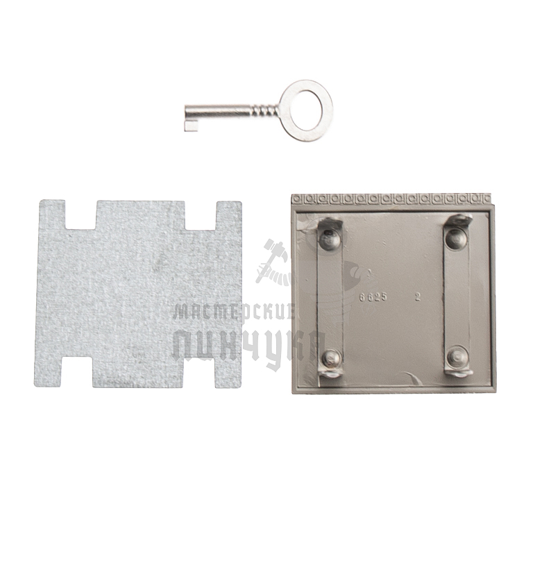 Замок портфельный 11535 цв. никель матовый