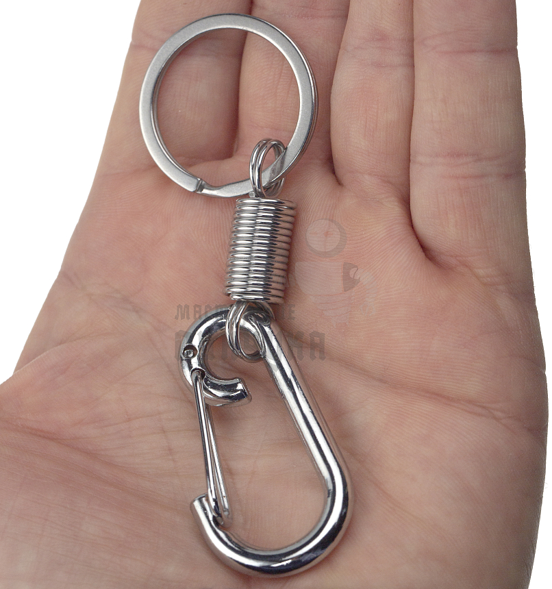 Карабин с пружиной и кольцом
