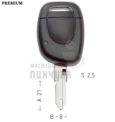 Корпус ключа NE38 NE73 NE79P49 1 кнопка с батареей PEUGEOT  КНР