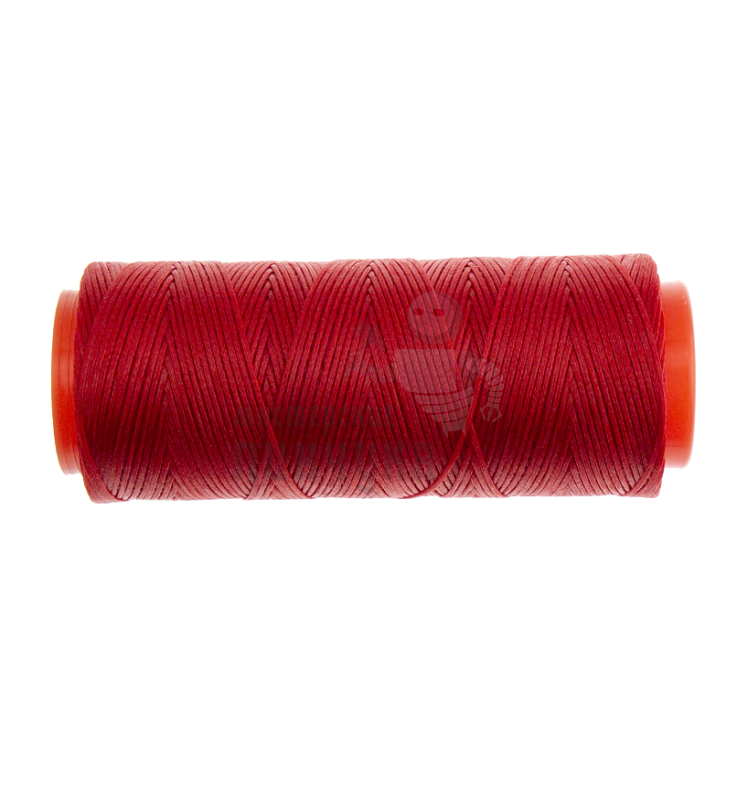 Нитки прошив.вощеные 150D-100м,красный (268) плоские 0,6 мм Китай