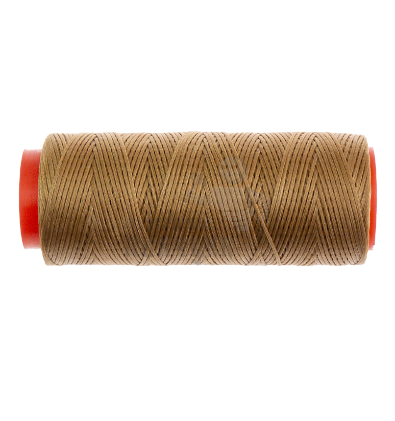 Нитки прошив.вощеные 150D-100м,песочный (140) плоские 0,6 мм Китай