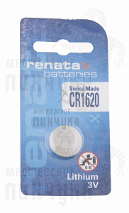 Батарейка часовая RENATA CR1620 BL1 (1/10/300) - Чертеж