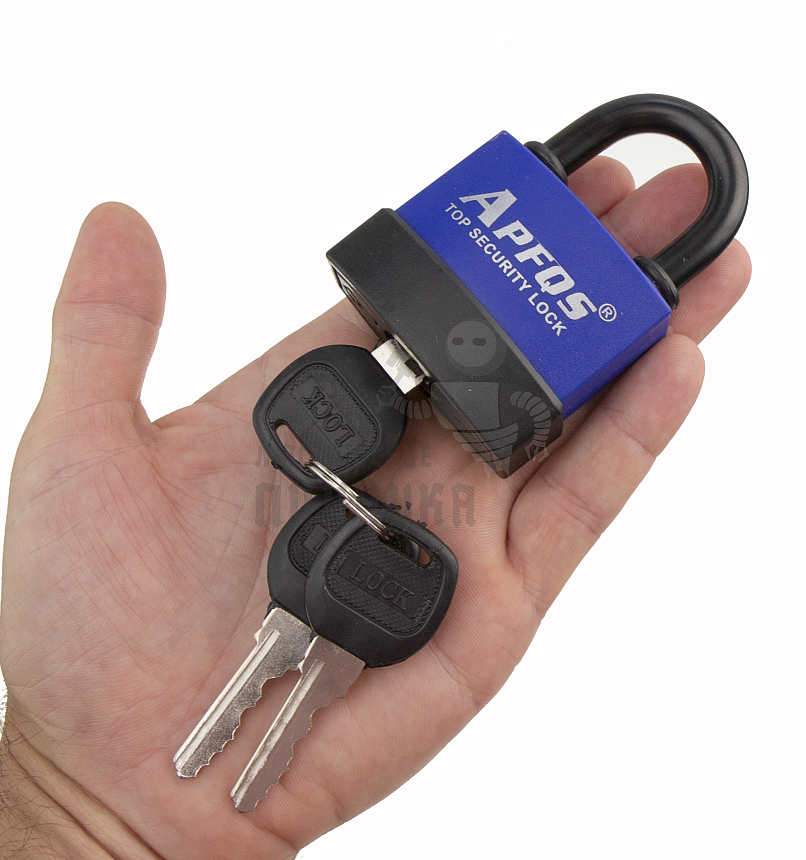 Навесной замок APFQS 55мм (короткая дужка)