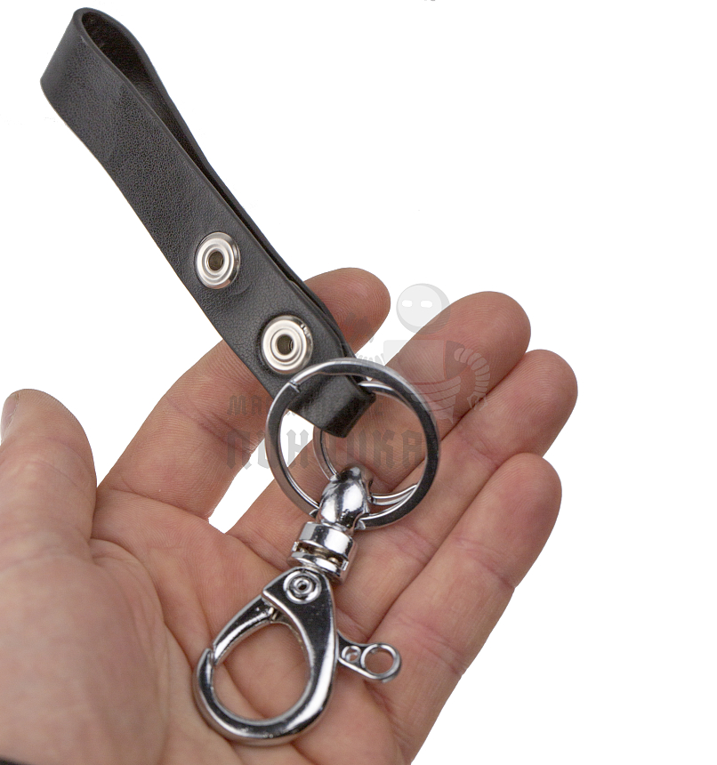 Брелок "Петля" с карабином и кольцом для ключей