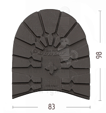 Набойка "Dunlop Tank" р.43-44, цв. коричневый, 8мм - Чертеж