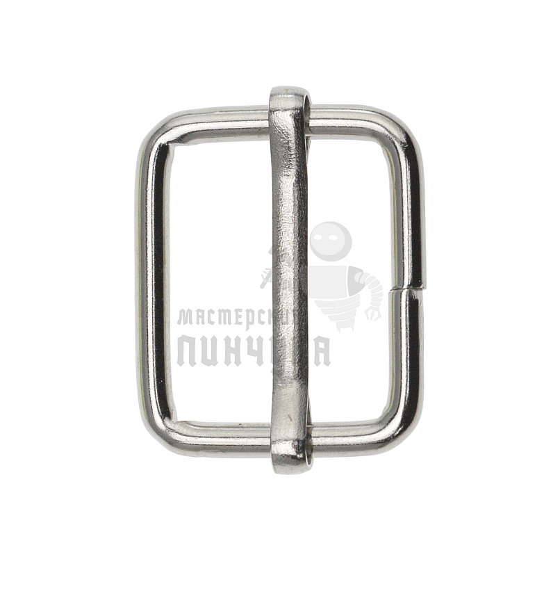 Пряжка регулировочная 20мм (толщ. 2,6мм) цв никель.