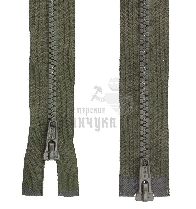 Молния Трактор "JUDSON", 80см, Тип-5, разъёмная двухзамковая, цв.хаки