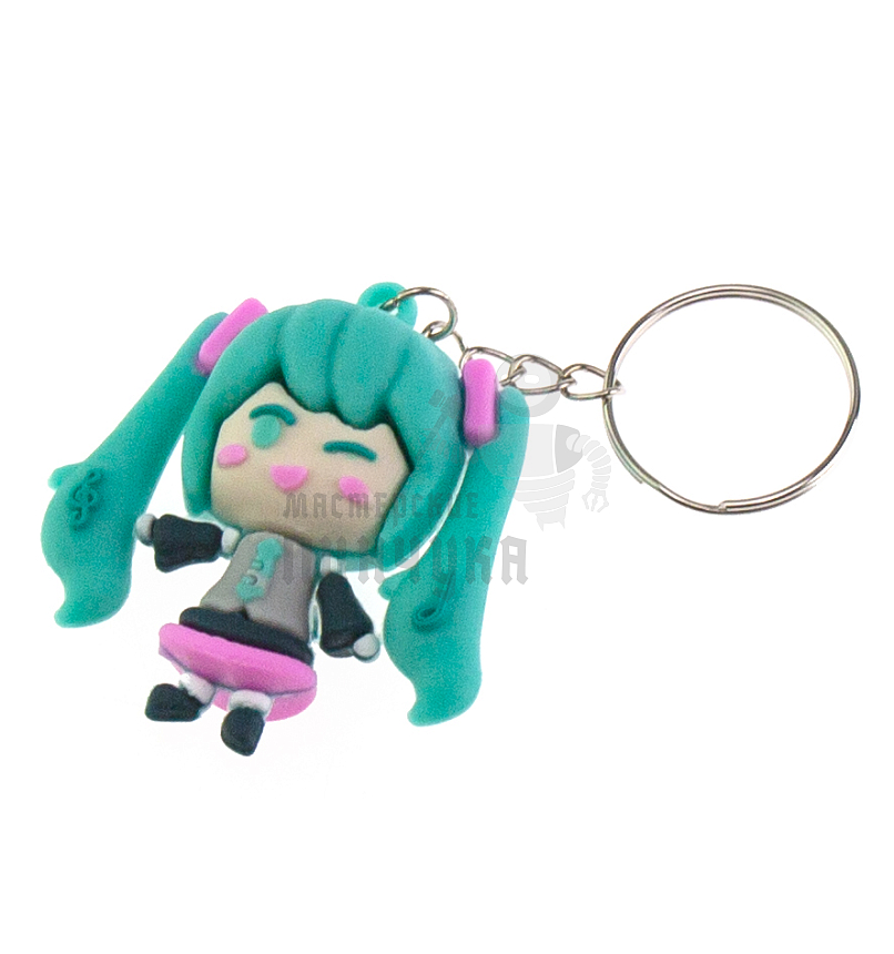 Брелок для ключей "Мику Хацунэ" цв. бирюзовый