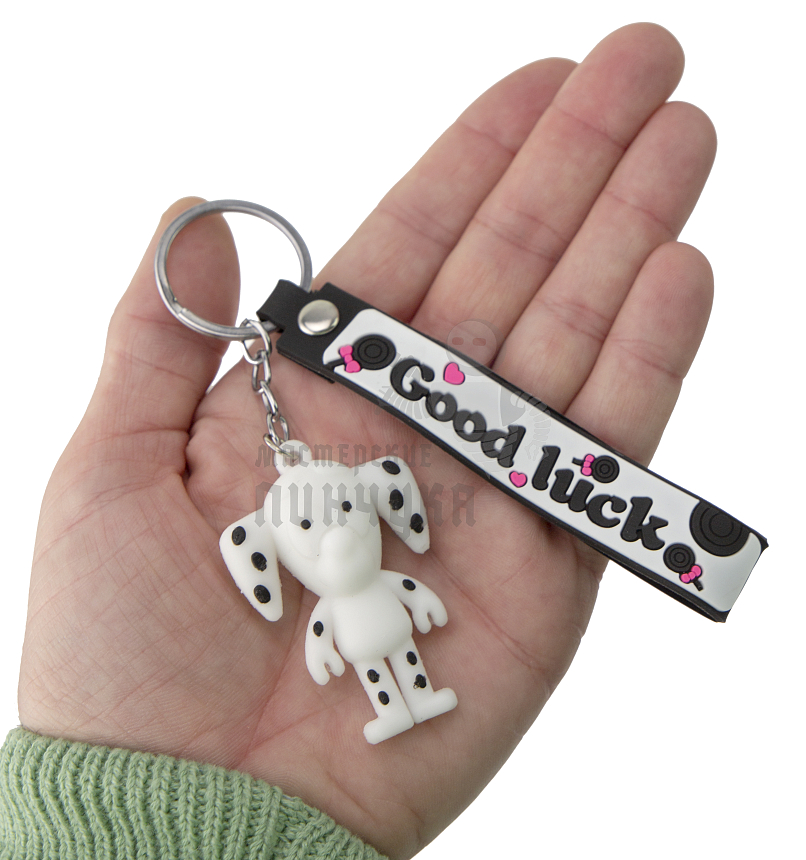 Брелок для ключей Пёс долматинец + ремешок