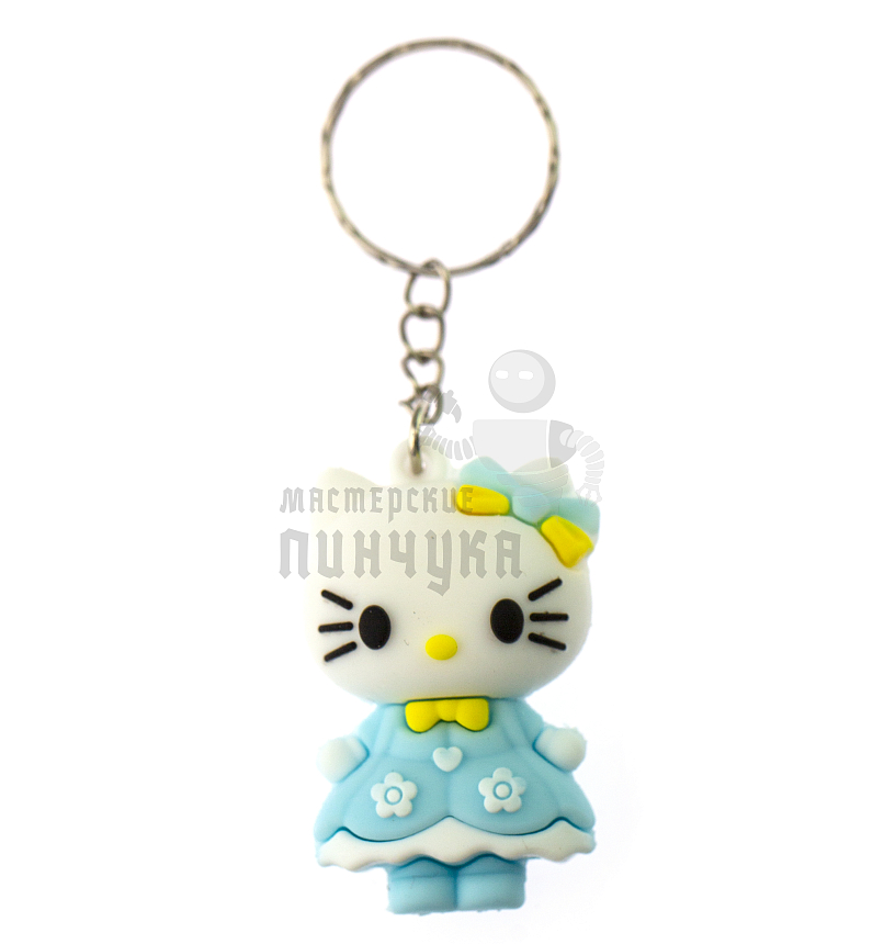 Брелок для ключей "Hello Kitty", голубой