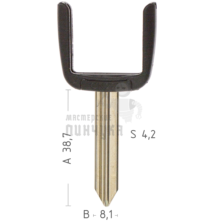 Лезвие CN22U рога п/чип Citroen, Peugeot