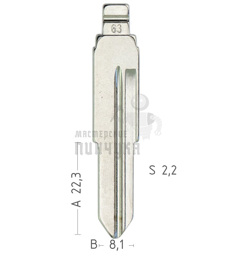 Лезвие №63 Chery QQ6 КНР