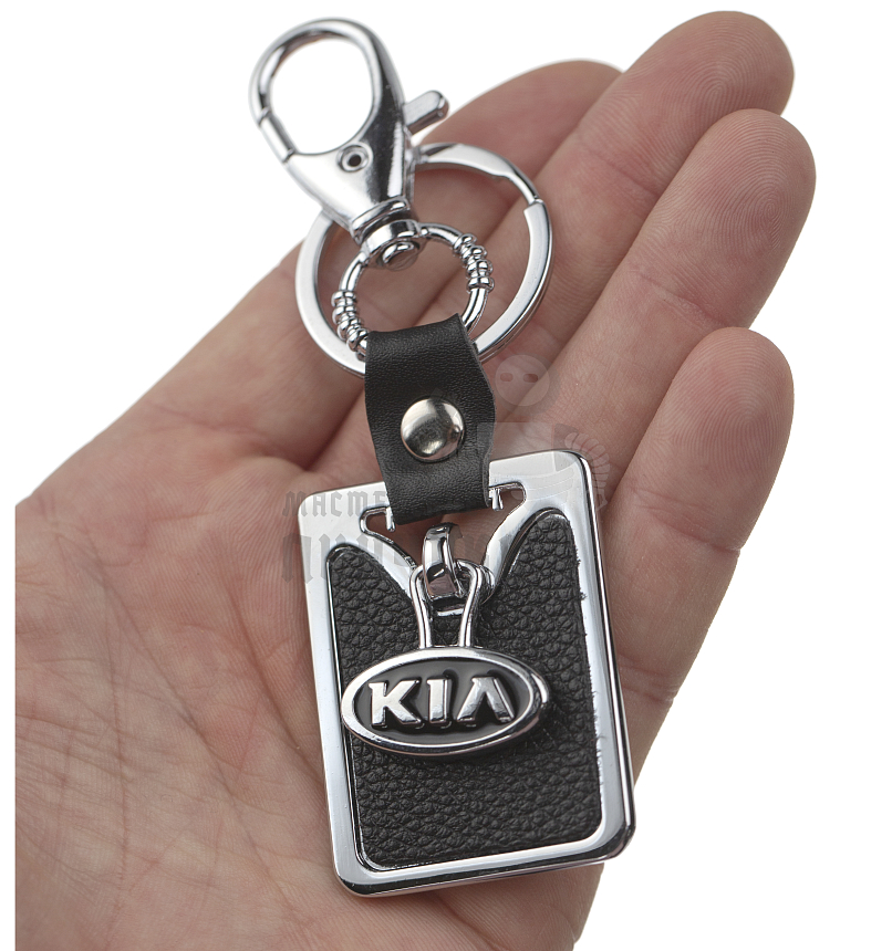 Авто карабин с кольцом для ключей KIA