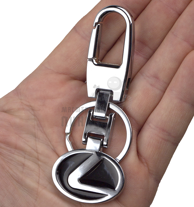 Авто карабин с кольцом для ключей LEXUS