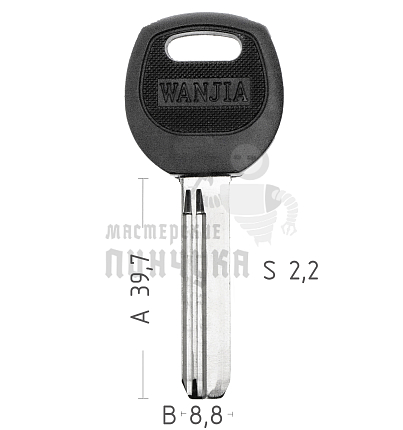 KAIZER ПЛАСТ.КВ.СПЕЦ.40MM(БЕЗ УПОРА) 2 ПАЗА КНР