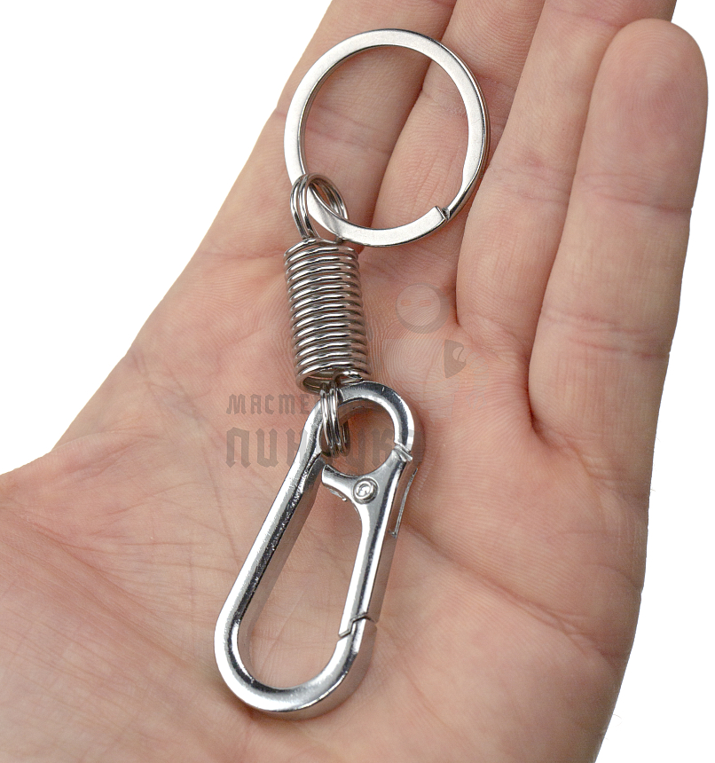 Карабин с пружиной и кольцом