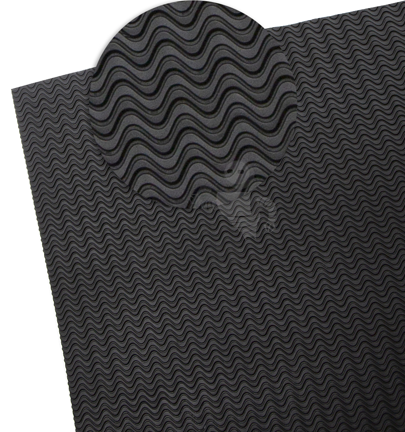 Проф. листовая PILIGRIM "Волна" 580*380*3.5мм черный твердость 75