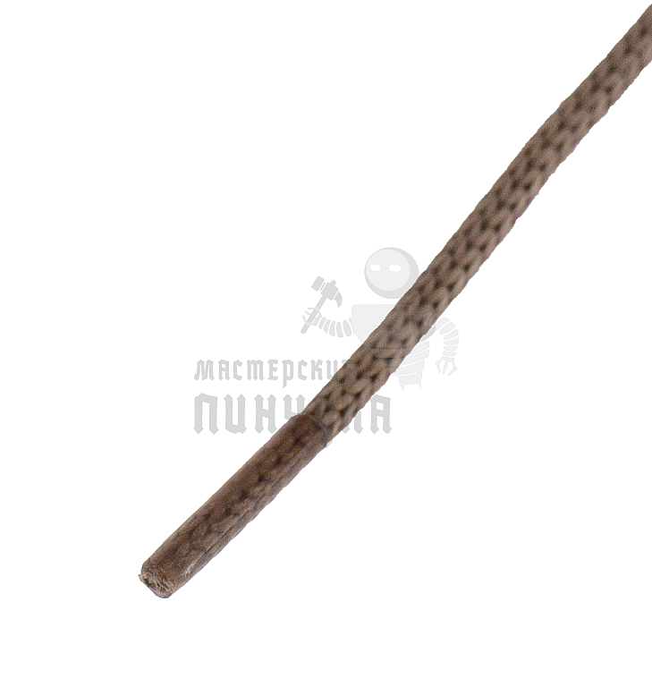 Шнурки круглые с пропиткой (тип 0), 70 см, цв.бежевый