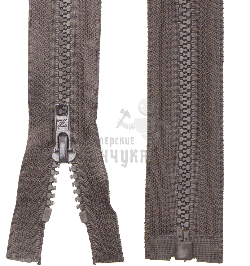 Молния Трактор "BLITZ" "MBT" 80 см Тип 5 разъёмная №295 т.коричневый