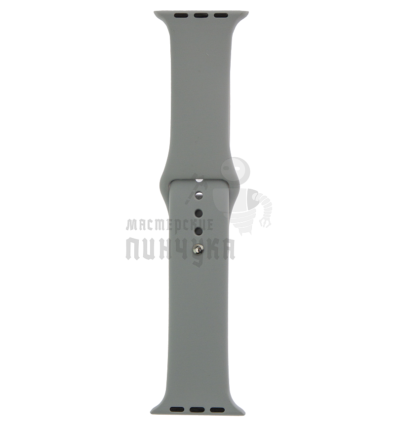 Ремешок cиликоновый для смарт часов диагональю 42/44/45/46/49мм/L (Серый)