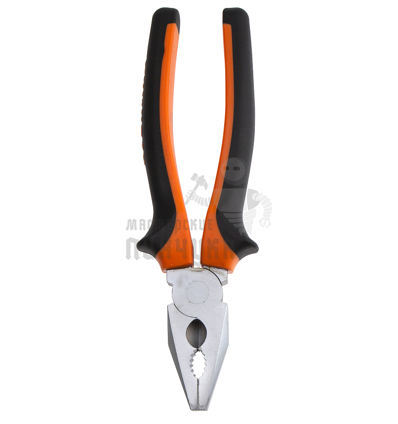 Плоскогубцы 200мм комбинир. двухкомп. изолир.ручка "Кузьмич" И-014