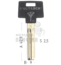 Mul-T-Lock: Профиль 064 Original "MVP" - Чертеж