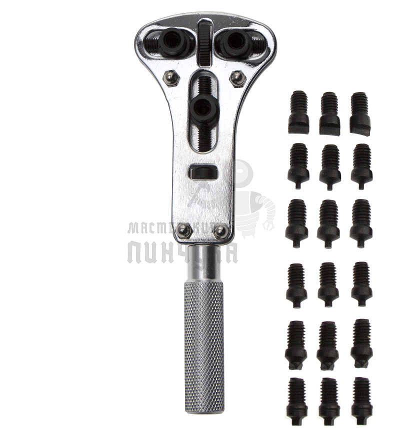 Устройство для открывания задней крышки часов, 3 точки