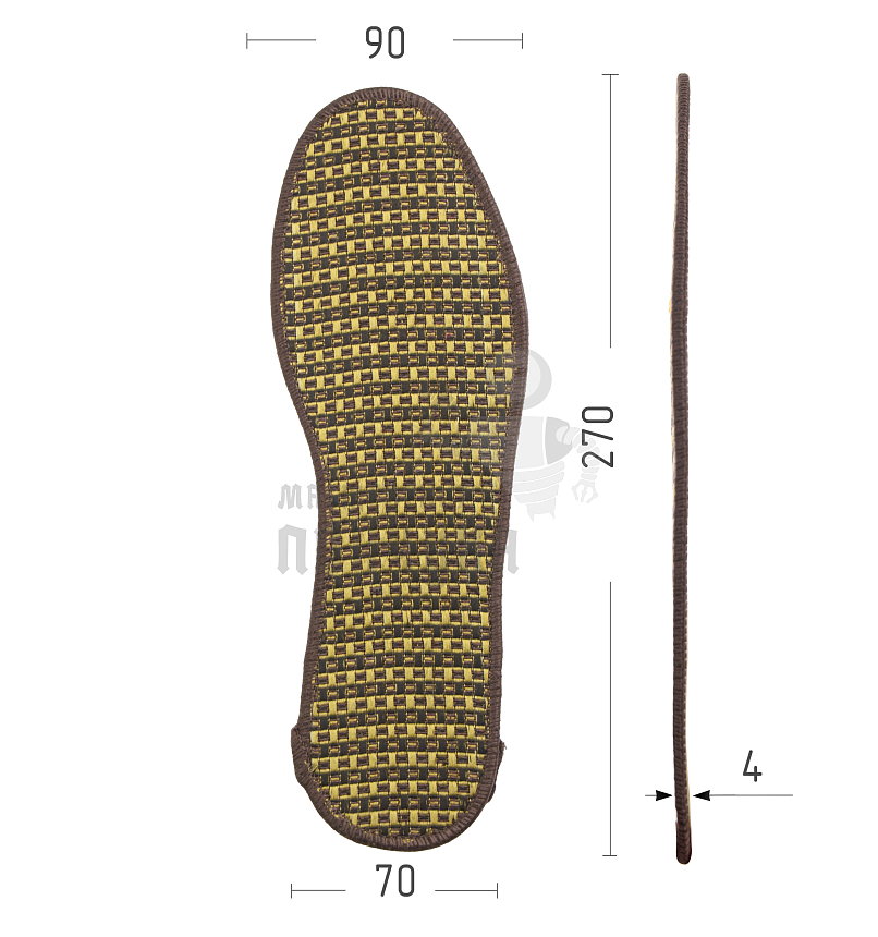 Стельки для обуви,бамбук (В94) р.44