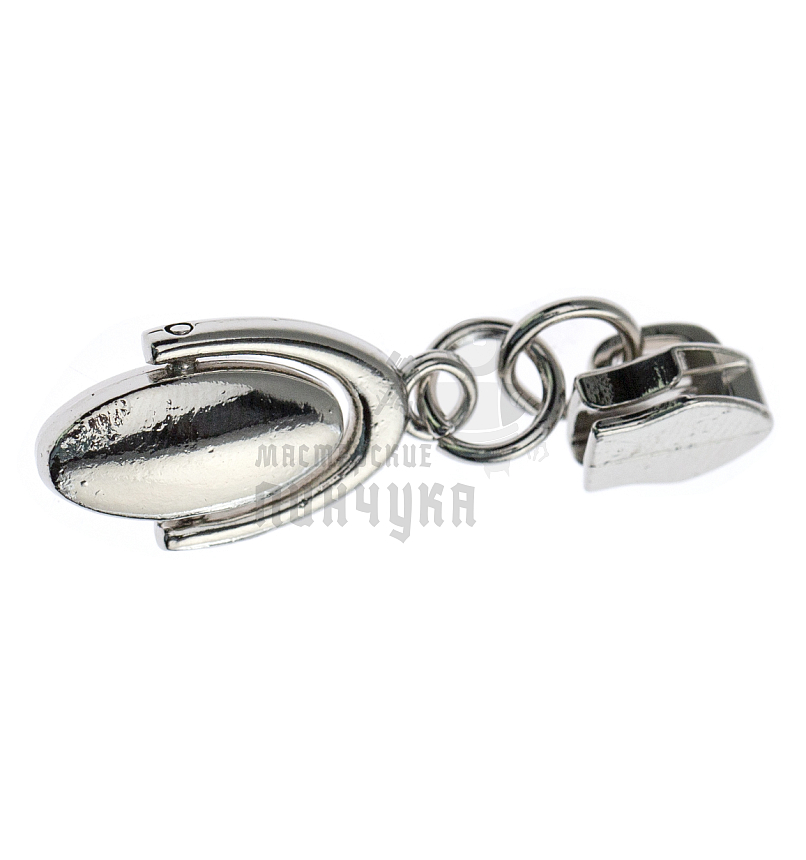 Бегунок для спиральной молнии, тип 5, сумочный N6 цв.никель