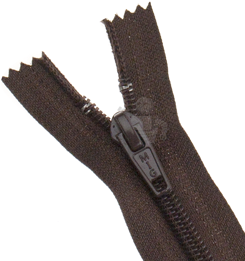 Молния №7 35см Коричневая