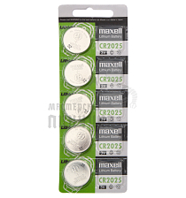 Батарейка MAXELL CR2025 BL5 GREEN (CN) 3V (5/100/500) - Чертеж