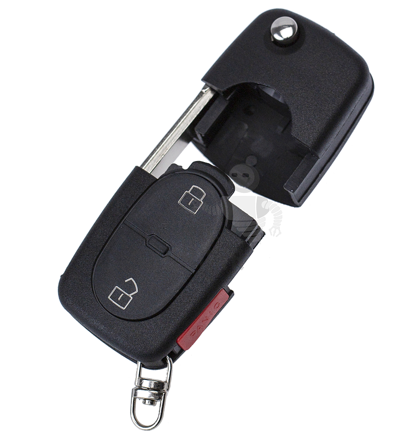 Корпус выкидного ключа HU-HAA.P1 HU66 HF55P65 2 кнопки овал.VOLKSWAGEN КНР