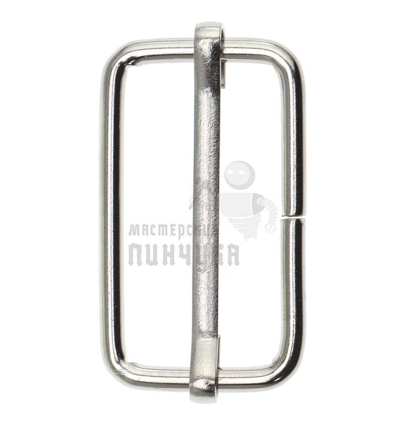 Пряжка регулировочная 30мм (толщ. 2,6мм) цв никель.