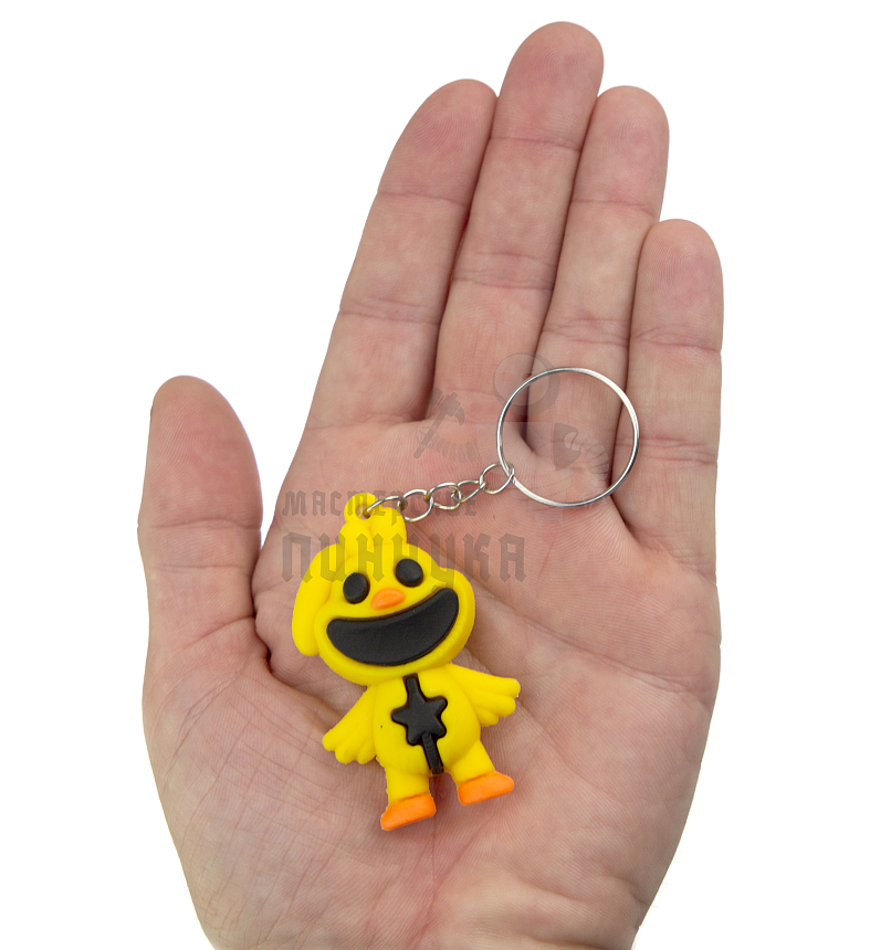 Брелок для ключей "Poppy playtime",  ЦЫПЛЁНОК с кольцом