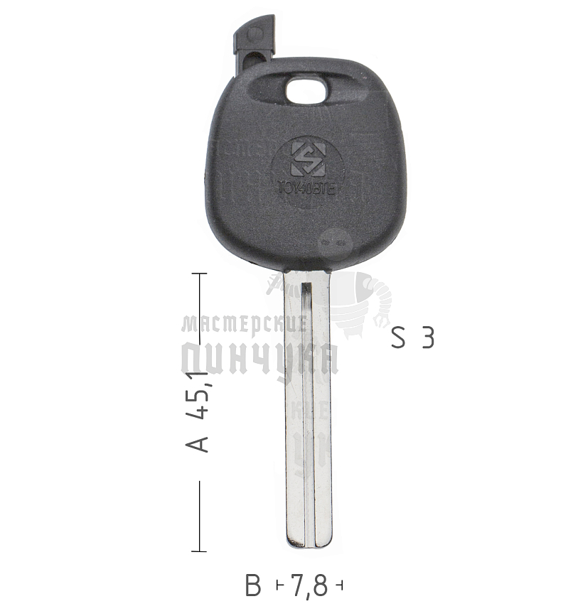 T00TY43P TP00TOYO-18P TOY40BT0 а/пласт.с мест.п/чип TOYOTA