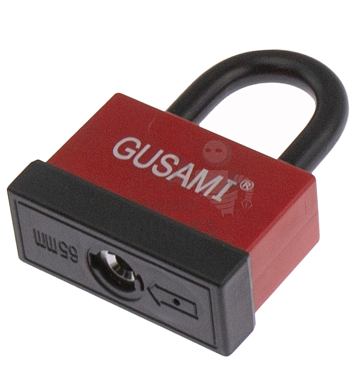 Навесной замок GUSAMI 68мм (красный)