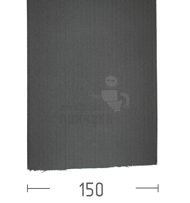 Резинка башмачная 150мм, цв.черный