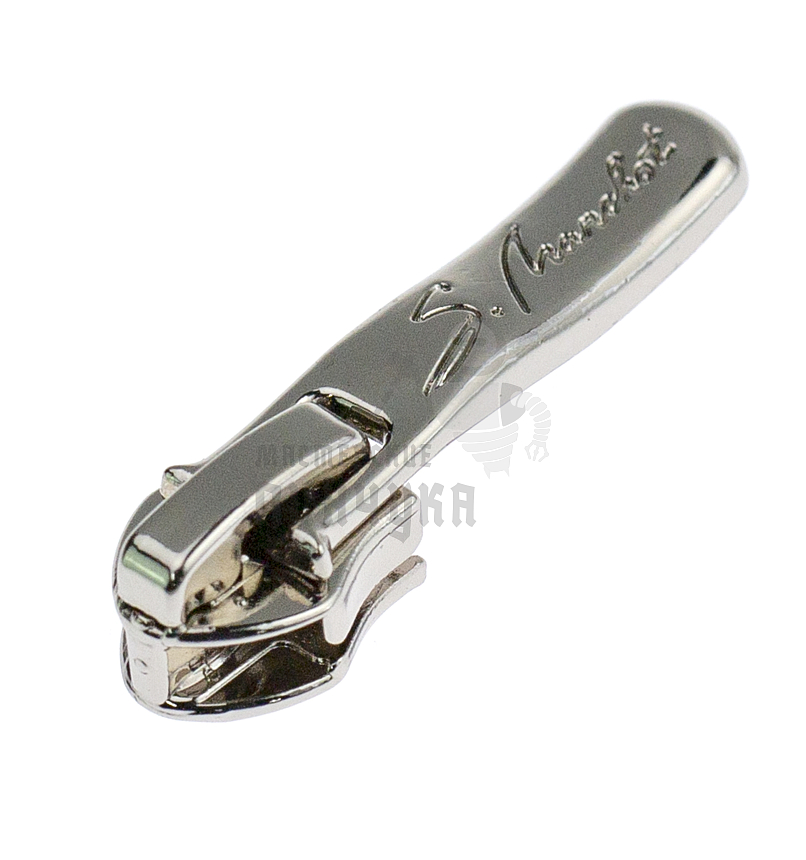 Бегунок Т7 JX декоративный №10, цв. светлая гальваника