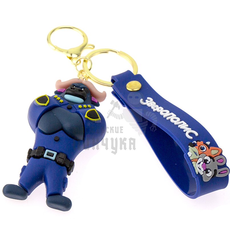 Брелок для ключей "Зверополис" - Бык + карабин