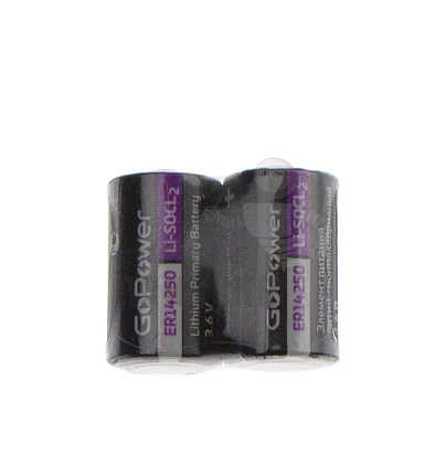 Батарейка GoPower ER14250 1/2AA Shrink 2 Li-SOCl2 3.6V (2/60/600)