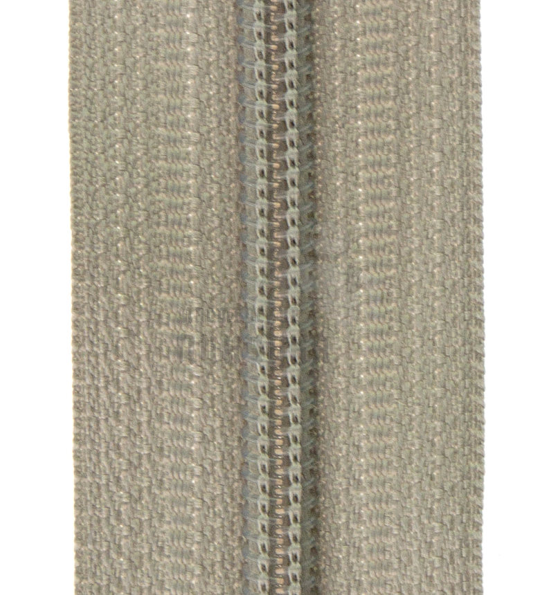 Молния спиральная (витая), Т-4 18см, н/р, полуавтомат цв.серый 310