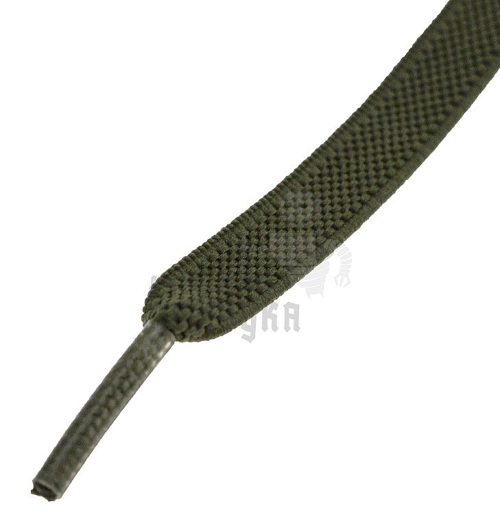 Эластичные шнурки для кроссовок с металлическим замком, 100-150см, плоский, цв.хаки