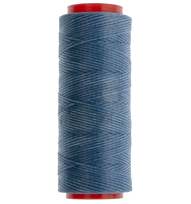 Нитки прошивочные вощеные 150D-100м, цв.голубой (116), плоские, толщина 0,6мм