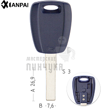 Авто с местом под чип TPX FI-16 SIP22 GB18 КНР   FIAT - Чертеж