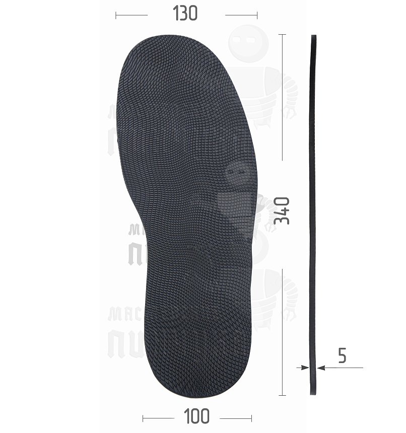 Подошва "Walkbase Full" (#6044) т.5 р.14 черный