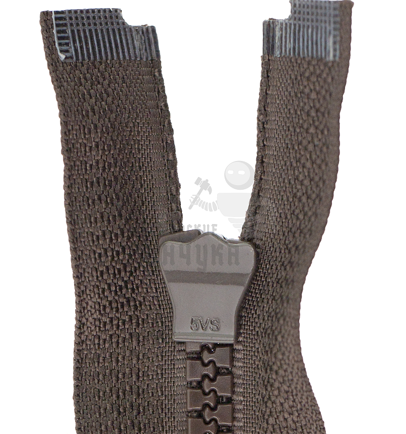 Молния Трактор "JUDSON", 120см, Тип-5, разъёмная двухзамковая, цв.т/коричневый