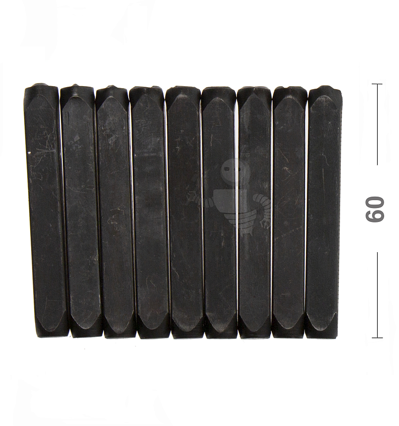 Штампы для тиснения по коже (цифры-9шт, 6мм)