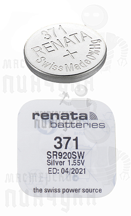 Батарейка часовая RENATA R371 SR920SW BL1 (1/10/100)