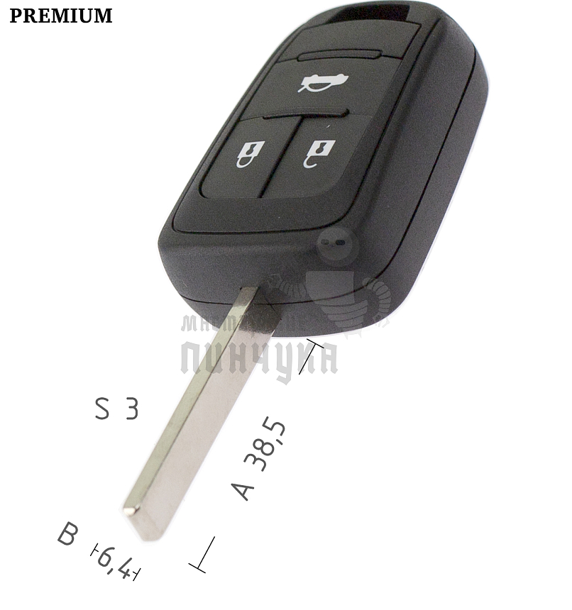 Корпус CHEVROLET HU100 3 кнопки/вертикальный  КНР